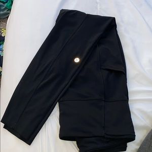 Lululemon Fast & Free Black Leggings 25”
